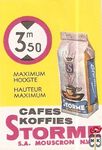 Cafes koffies Storme S.A. Mouscron N.V. Maximum hoogte hauteur maximum