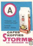 Cafes koffies Storme S.A. Mouscron N.V. Verboden voor motorvoerturgen
