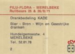 2 Filu-flora merelbeke Ruilbeurs 25 & 26/9/71 Drankbedeling Kade Bier-