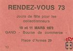 Rendez-Vous 73 Jours de fete pour les collectionneurs 10 en 11 maart 1