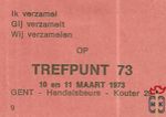 Trefpunt 73 Ik verzamel Gli verzamelt Wij verzamelen Op Gent - Handels