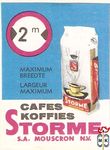 Cafes koffies Storme S.A. Mouscron N.V. Maximum breedte largeur maximu