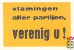 Vlamingen aller partijen, Verenig u!