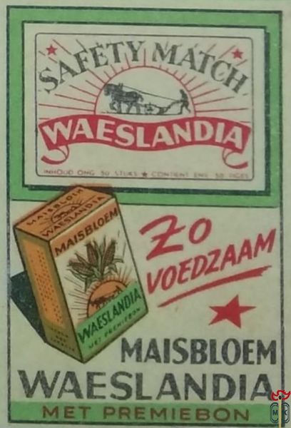 Maisbloem Zo voedzaam Waeslandia met premiebon Safety match Waeslandia