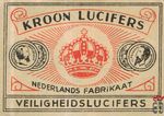 Kroon lucifers Veiligheidslucifers Nederlands fabrikaat
