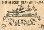 Scillonian Isles of scilly steamship Co., Ltd. special safety matches