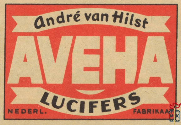 Aveha Andre van Hilst lucifers Nederl. fabrikaat