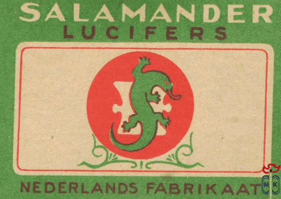 Salamander lucifers Nederlands fabrikaat