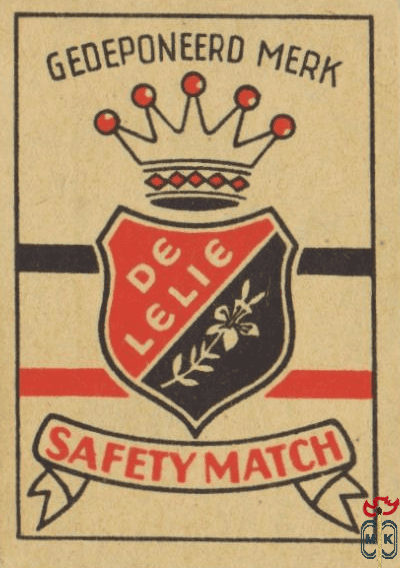 Gedeponeerd merk de Lelie safety match