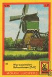 Wip-watermolen Schoonhoven (Z-H.) Molen lucifers v.h. l.f.