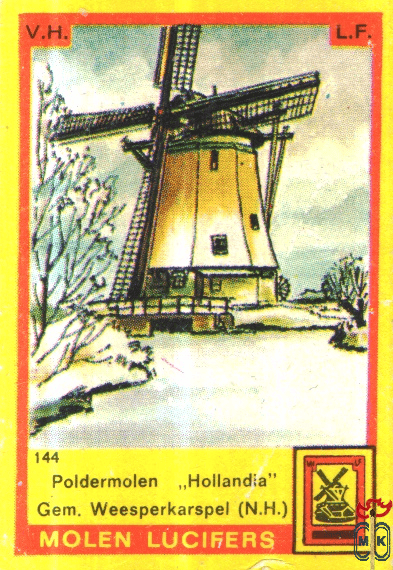 Poldermolen "Hollandia" Gem. Weesperkarspel (N.H.) V.H. L.F.