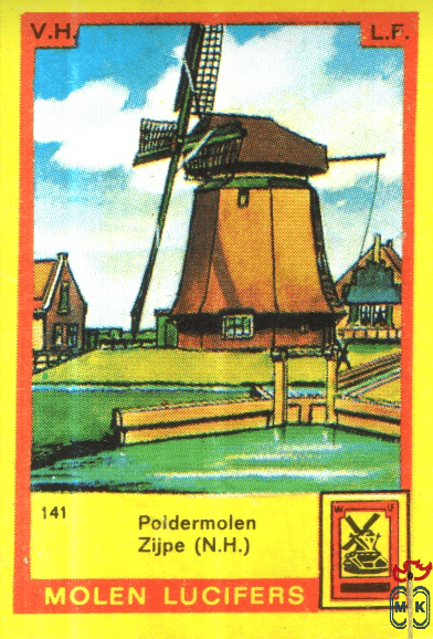 Poldermolen Zijpe (N.H.) V.H. L.F. Molen Lucifers