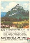 Burg Hochosterwitz, Ktn. Goddezunder Serie "Osterr. Burgen und Sc