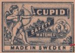 Cupid safety matches made in Sweden 46*32