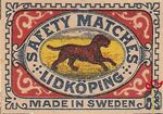 Lidkoping safety matches made in Sweden