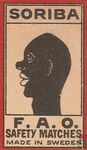 Soriba F.A.O. safety matches made in Sweden