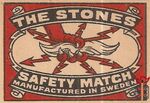 The Stones safety matches manufactured in Sweden