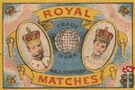 Royal matches trade mark made in Sweden