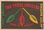 The Three Paddles finest Swedish safety matches made in Sweden