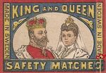 King and Queen safety matches made in Sweden