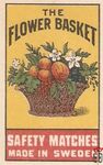 The Flower basket safety matches made in Sweden