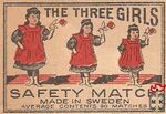 The Three Girls safety match made in Sweden average contents 60 matche