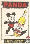 11 Panda wettig gedeponeerd safety matches made in Belgium