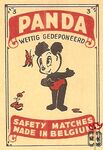 3 Panda wettig gedeponeerd safety matches made in Belgium