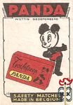 15 Panda wettig gedeponeerd safety matches made in Belgium