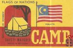 Malaya flags of nations safety matches made in Belgium average 30 matc