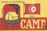 Tunisia flags of nations safety matches made in Belgium average 30 mat