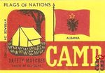 Albania Flags of nations Camp safety matches made in Belgium