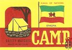 Ethiopia Flags of nations Camp safety matches made in Belgium