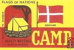 Denmark Flags of nations Camp safety matches made in Belgium