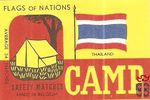Thailand flags of nations safety matches made in Belgium average 34 ma
