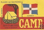Dominica flags of nations safety matches made in Belgium average 30 ma