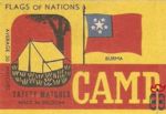 Burma flags of nations safety matches made in Belgium average 30 match