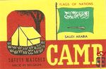 Saudi Arabia flags of nations safety matches made in Belgium CAMP