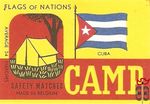 Cuba Flags of nations Camp safety matches made in Belgium