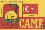 Turkey flags of nations safety matches made in Belgium average 30 matc