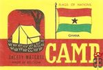 Ghana Flags of nations Camp safety matches made in Belgium
