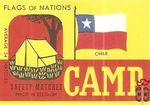Chile Flags of nations Camp safety matches made in Belgium