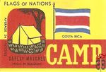 Costa Rica Flags of nations Camp safety matches made in Belgium