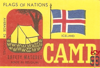 Iceland Flags of nations Camp safety matches average 34 matches made i