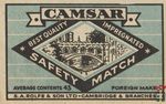 Camsar best quality impregnated safety matches average contents 43 for