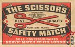 The Scissors best quality Impregnated Average contents 36 matches safe