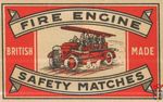 Fire Engine safety matches British made
