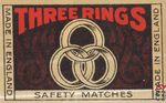 Three Rings safety matches made in England