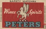 Peters Wines spirits safety matches foreign make average contents 43