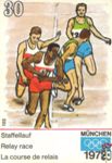 Staffellauf Relay race La course de relais Munchen 1972